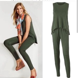 Cabi Loden Green Jumpsuit Size Medium Excellent preowned condition